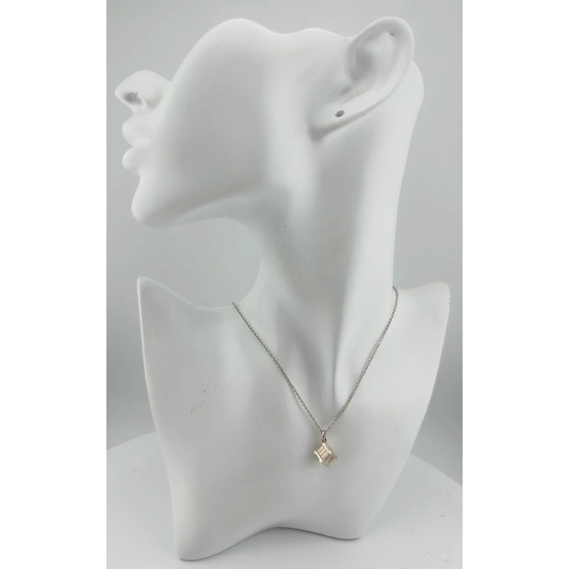 Tiffany and Co Atlas Cube Necklace Sterling Silver - A+ Stuff