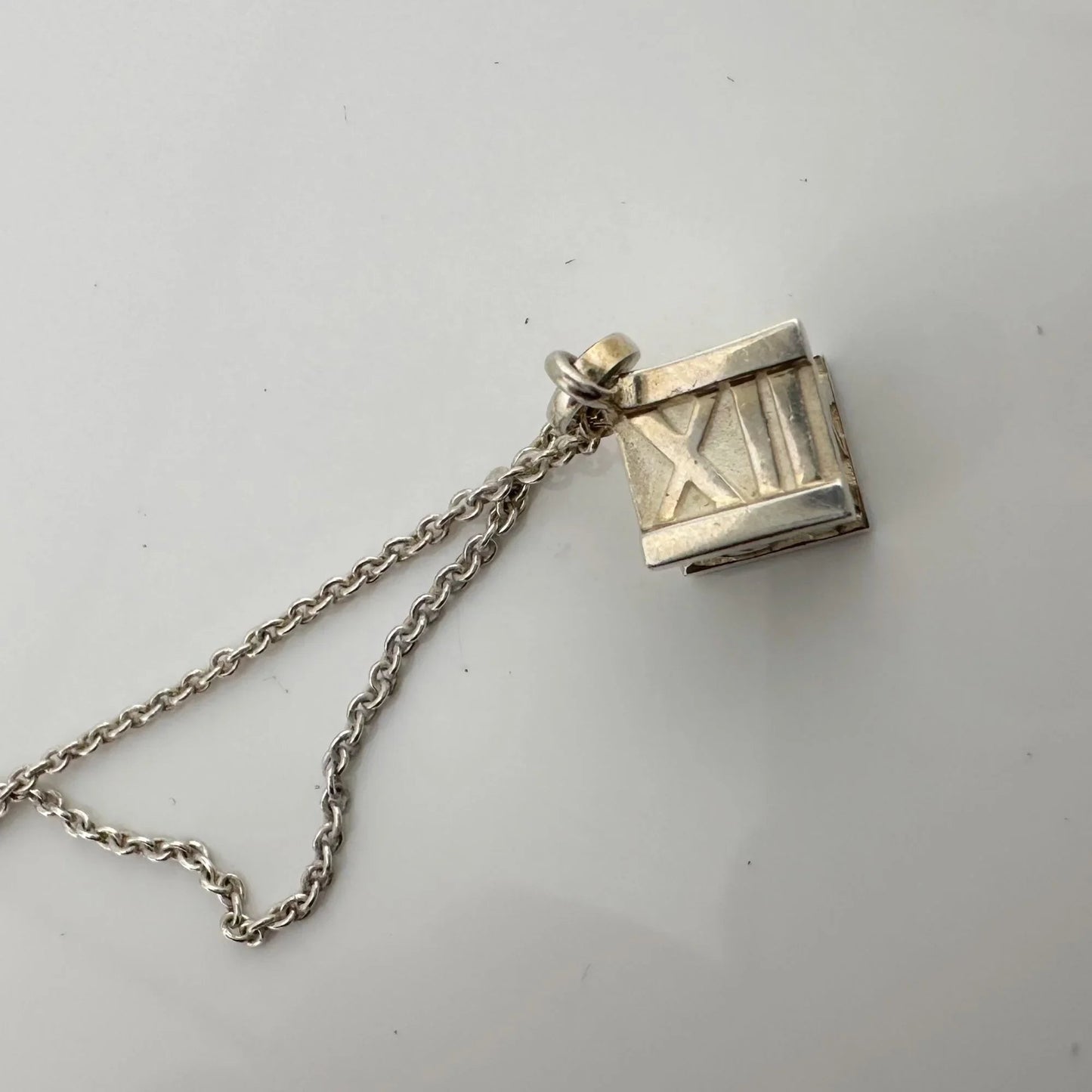 Tiffany and Co Atlas Cube Necklace Sterling Silver - A+ Stuff
