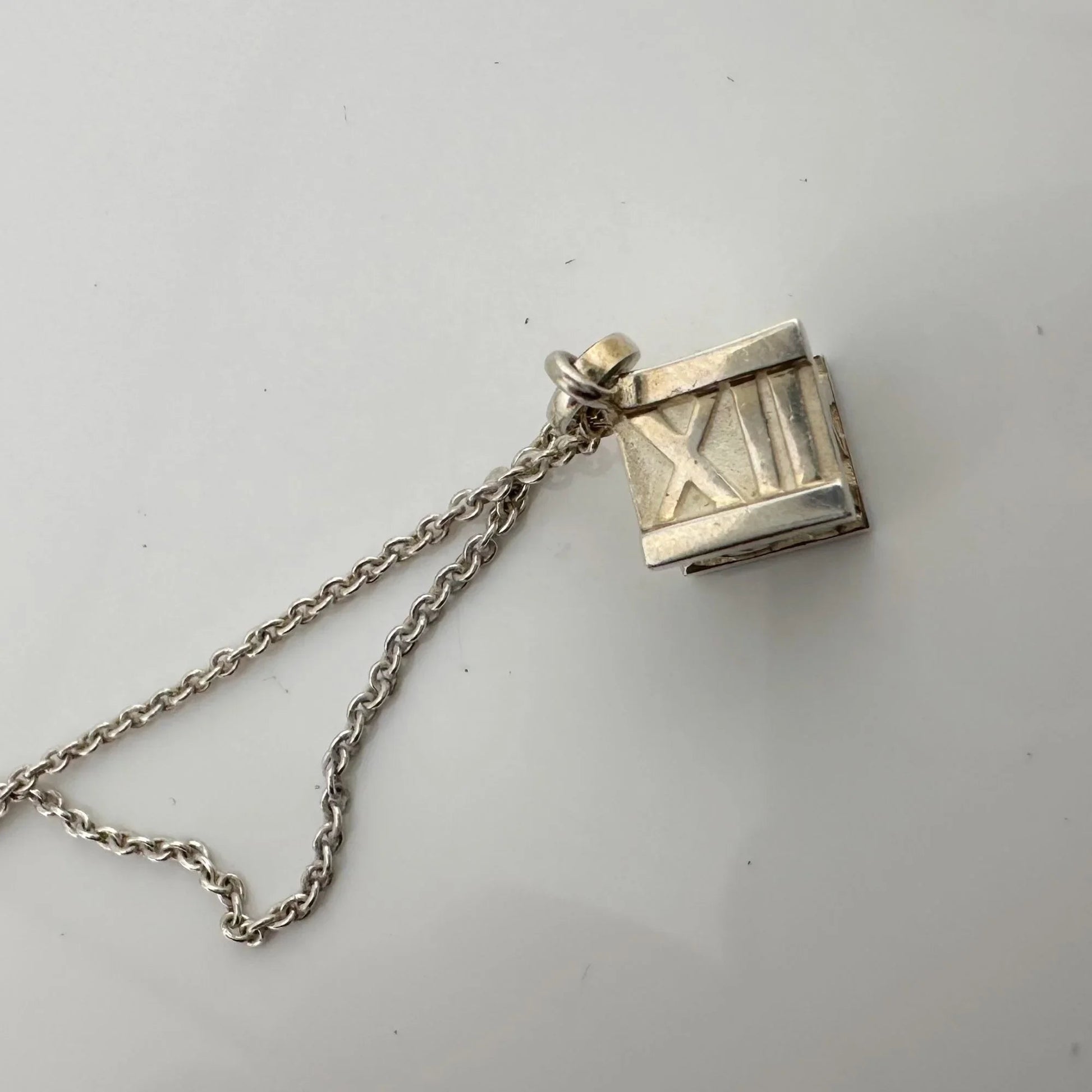 Tiffany and Co Atlas Cube Necklace Sterling Silver - A+ Stuff