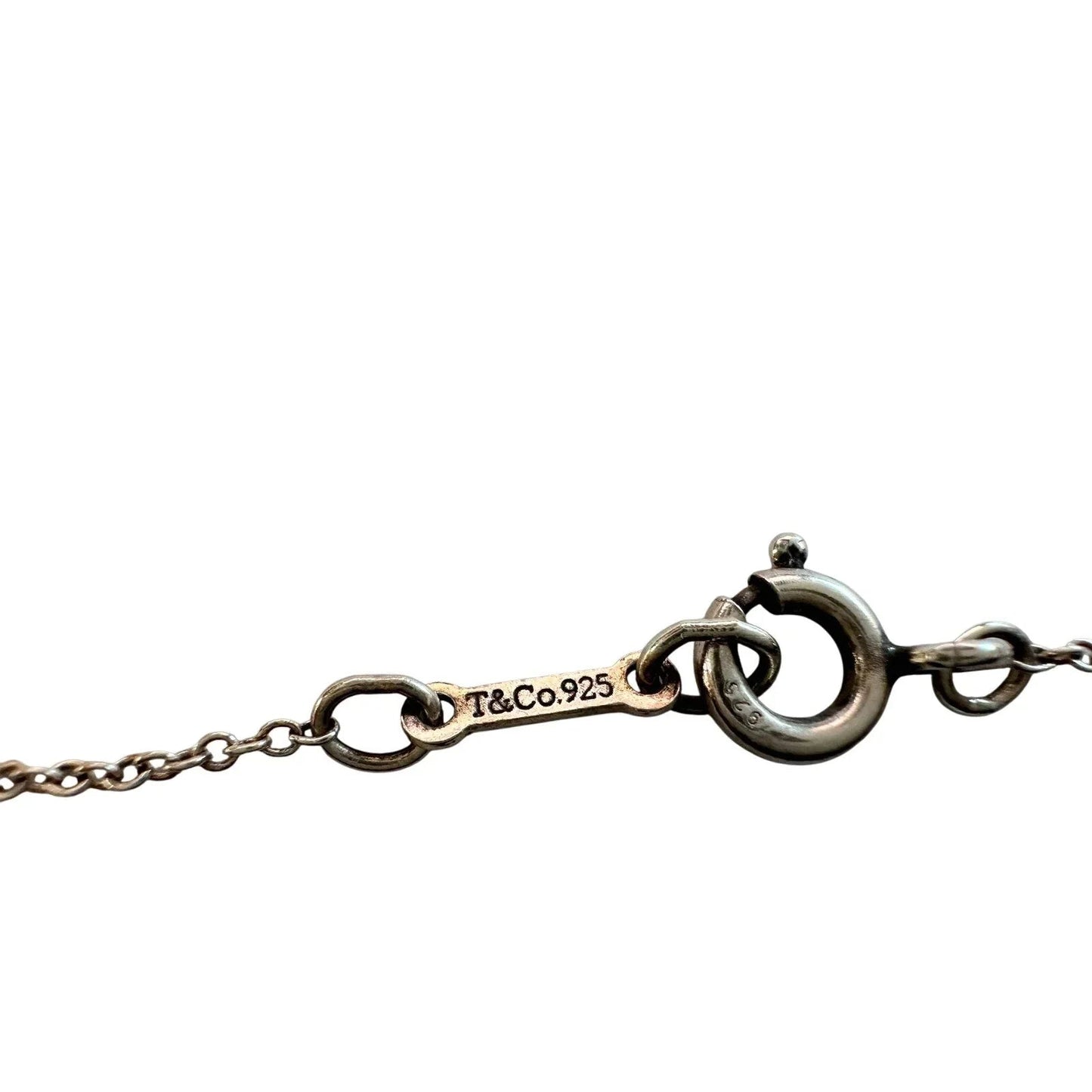 Tiffany and Co Elsa Peretti Cross Pendant Necklace in Sterling Silver (16") - Tiffany and Co - Designer Necklace - A+ Stuff