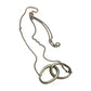 Tiffany and Co Elsa Peretti Large Double Loop Pendant Necklace 14" - Sterling Silver - Tiffany & Co. - Necklace with Pendant - A+ Stuff