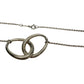 Tiffany and Co Elsa Peretti Large Double Loop Pendant Necklace 14" - Sterling Silver - Tiffany & Co. - Necklace with Pendant - A+ Stuff