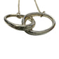 Tiffany and Co Elsa Peretti Large Double Loop Pendant Necklace 15" - Sterling Silver - Tiffany & Co. - Necklace with Pendant - A+ Stuff