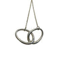 Tiffany and Co Elsa Peretti Large Double Loop Pendant Necklace 15" - Sterling Silver - Tiffany & Co. - Necklace with Pendant - A+ Stuff