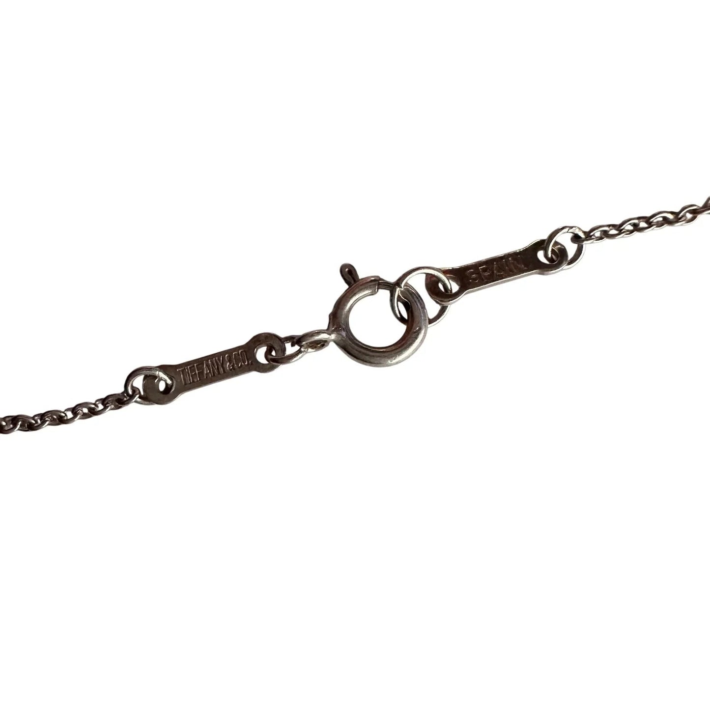 Tiffany and Co Elsa Peretti Medium Open Heart Necklace 16" - Tiffany & Co. - A+ Stuff