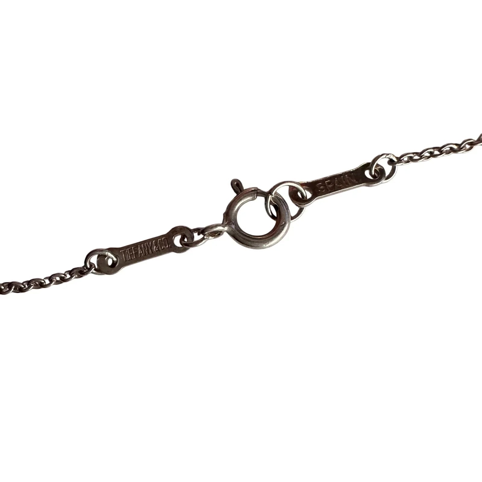 Tiffany and Co Elsa Peretti Medium Open Heart Necklace 16" - Tiffany & Co. - A+ Stuff