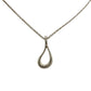 Tiffany and Co Elsa Peretti Teardrop Pendant Necklace in Sterling Silver - Tiffany and Co - Designer Necklace - A+ Stuff