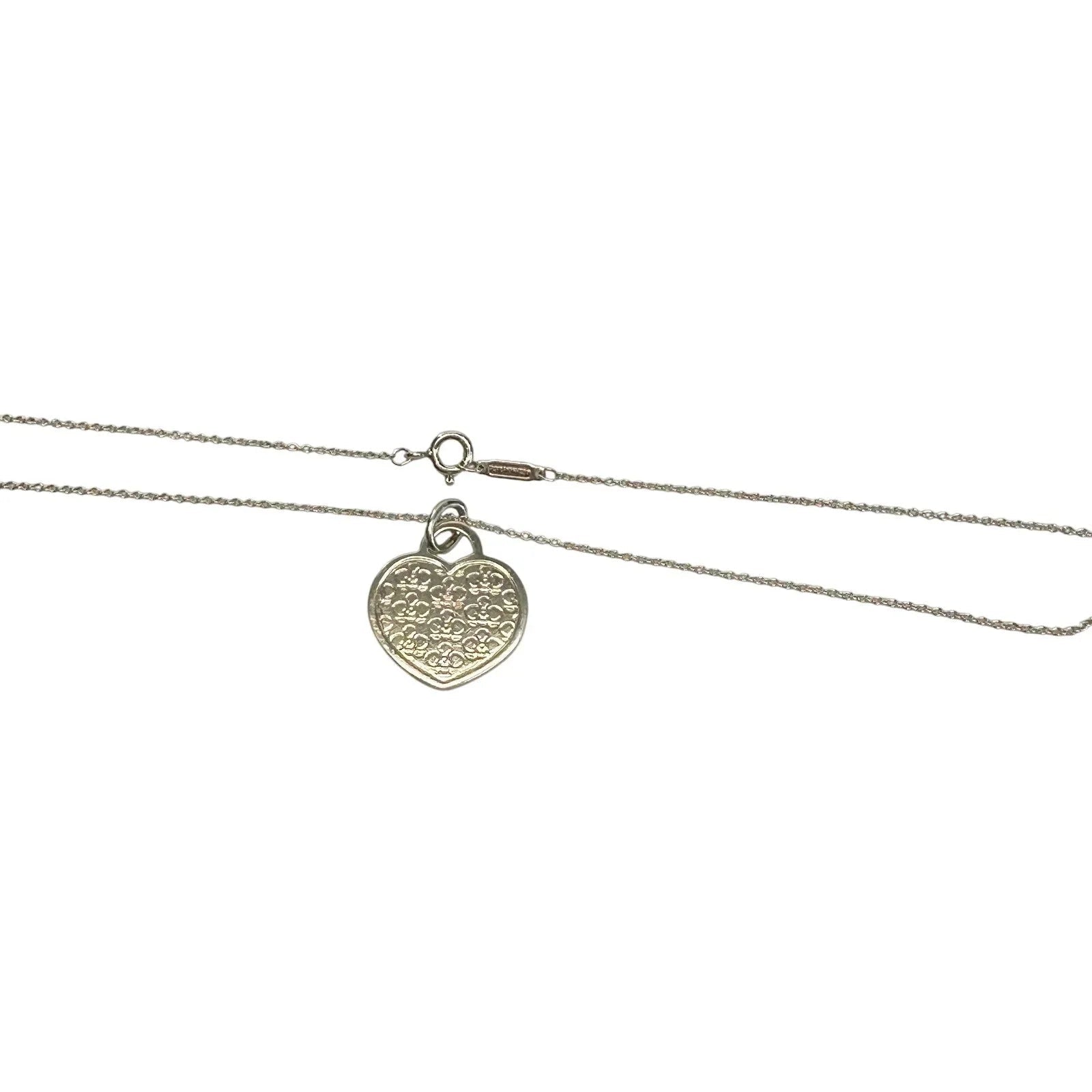 Tiffany and Co "Go Women" 2016 Marathon Floral Heart Necklace - Tiffany & Co. - Necklace with Pendant - A+ Stuff