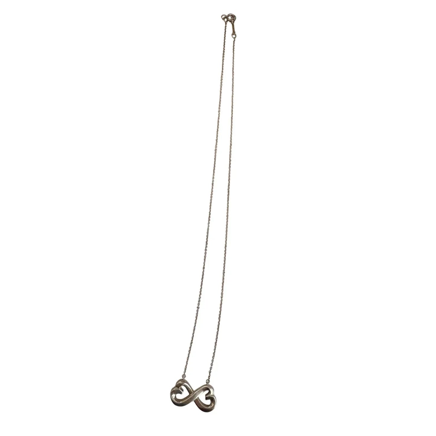 Tiffany and Co Paloma Picasso Double Loving Heart Infinity Necklace 16" - Tiffany & Co. - Necklace with Pendant - A+ Stuff