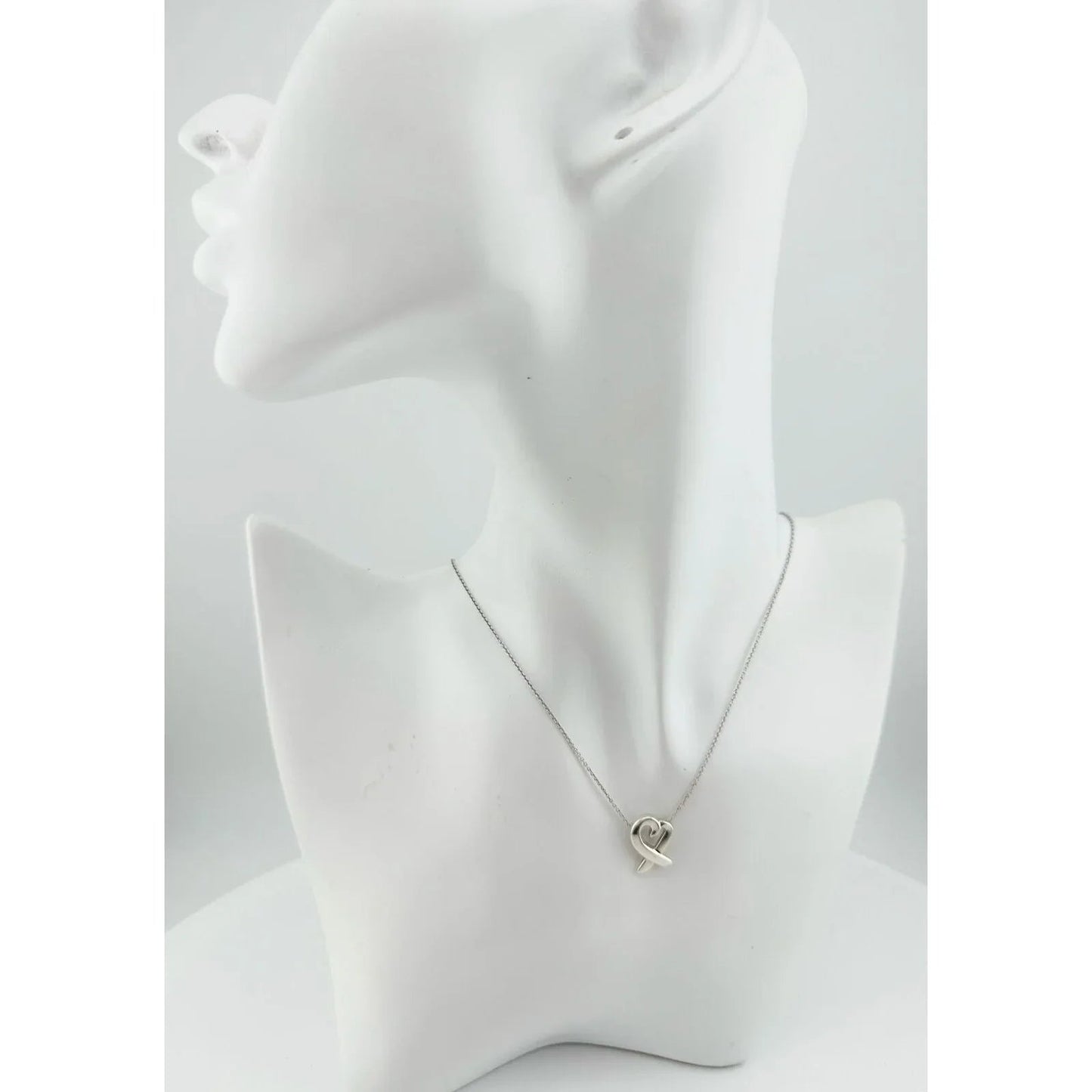 Tiffany and Co Paloma Picasso Small Loving Heart Pendant Necklace 18" - Tiffany and Co - Designer Necklace - A+ Stuff
