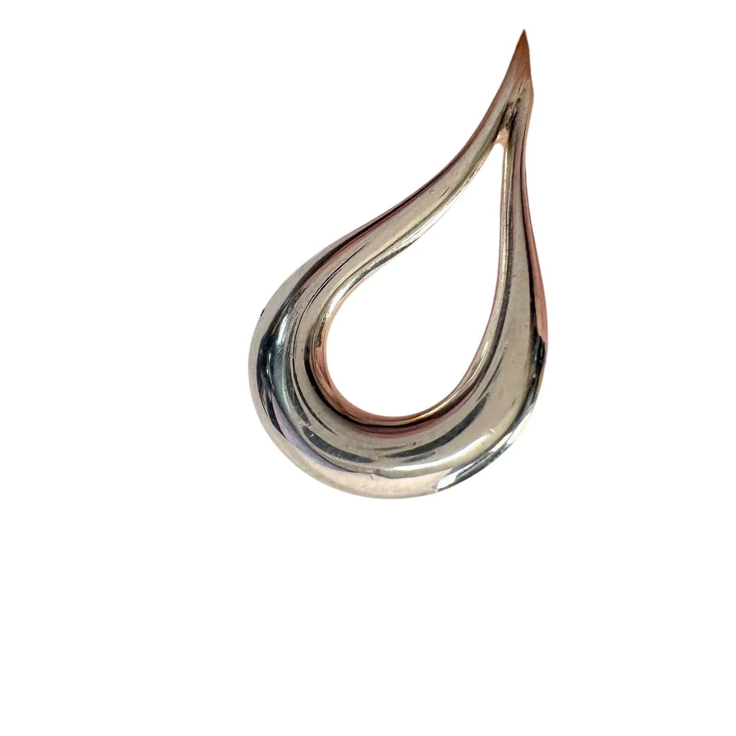 Tiffany and Co Small Elsa Peretti Teardrop Pendant Necklace 18" - Sterling Silver - Tiffany & Co. - Necklace with Pendant - A+ Stuff
