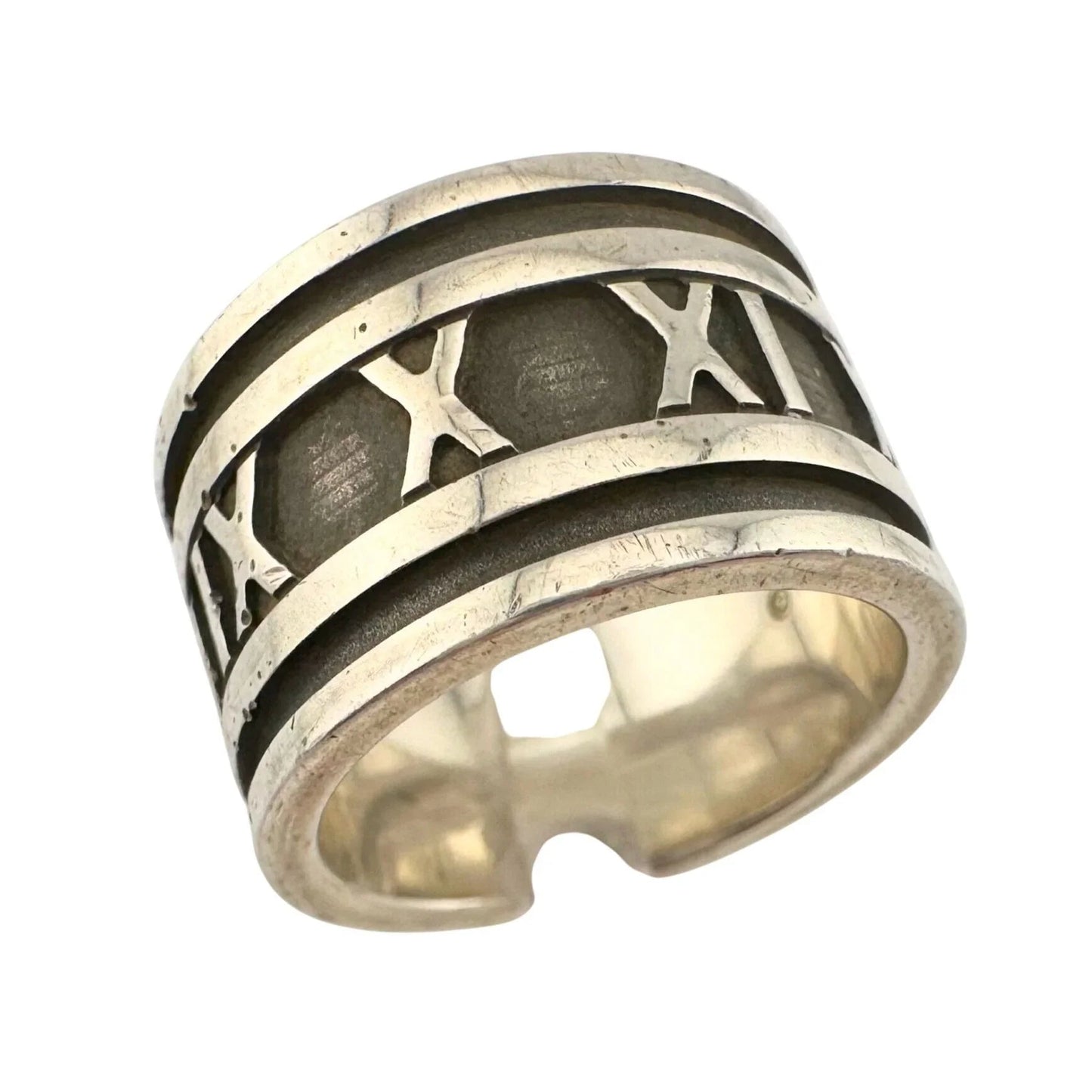 Tiffany and Co Thick Band Atlas Ring - Sterling Silver Size 5 - Tiffany & Co - Ring - A+ Stuff