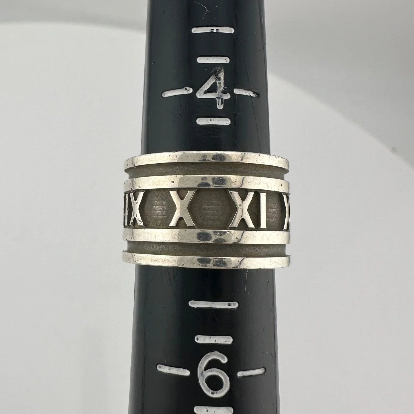Tiffany and Co Thick Band Atlas Ring - Sterling Silver Size 5 - Tiffany & Co - Ring - A+ Stuff