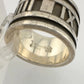 Tiffany and Co Thick Band Atlas Ring - Sterling Silver Size 5 - Tiffany & Co - Ring - A+ Stuff