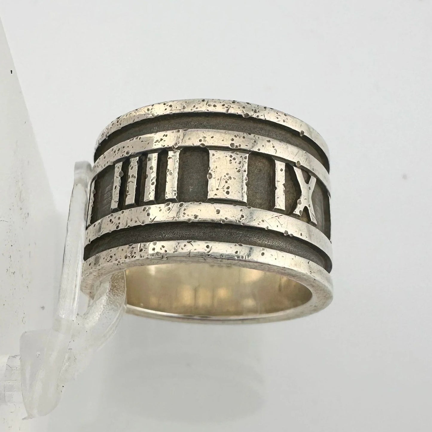 Tiffany and Co Thick Band Atlas Ring - Sterling Silver Size 5 - Tiffany & Co - Ring - A+ Stuff