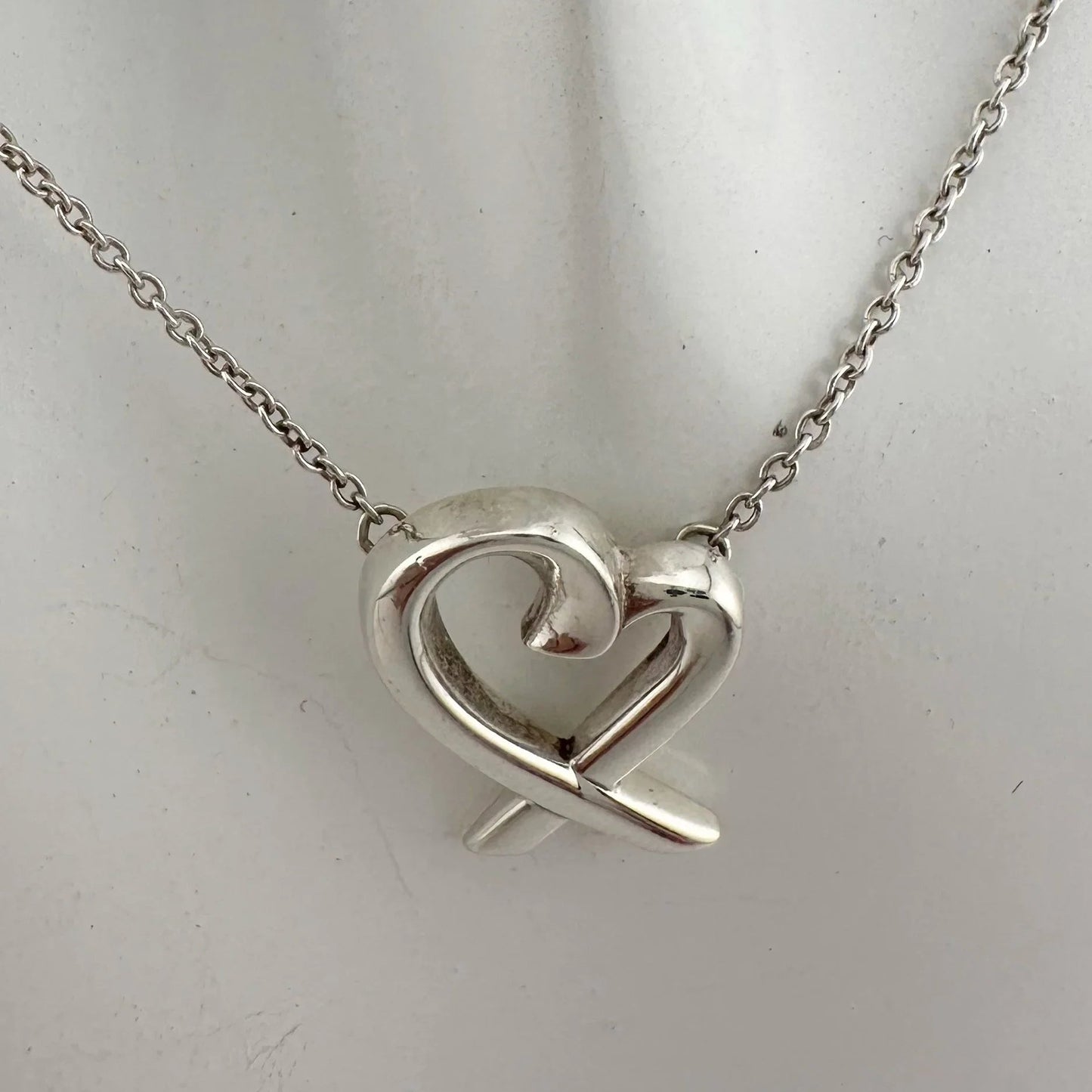 Tiffany and Company Paloma Picasso Loving Heart Necklace with Box & Dusbag - A+ Stuff