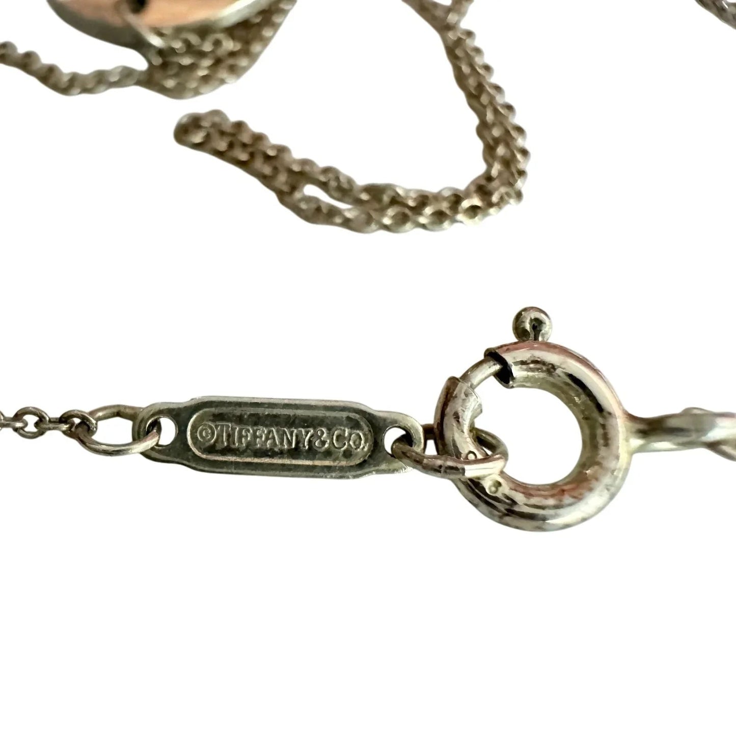 Tiffany & Co. 2 Heart Necklace - Stencil Heart Pendant with Cutout Heart - Tiffany & Co. - Pendant with Necklace - A+ Stuff