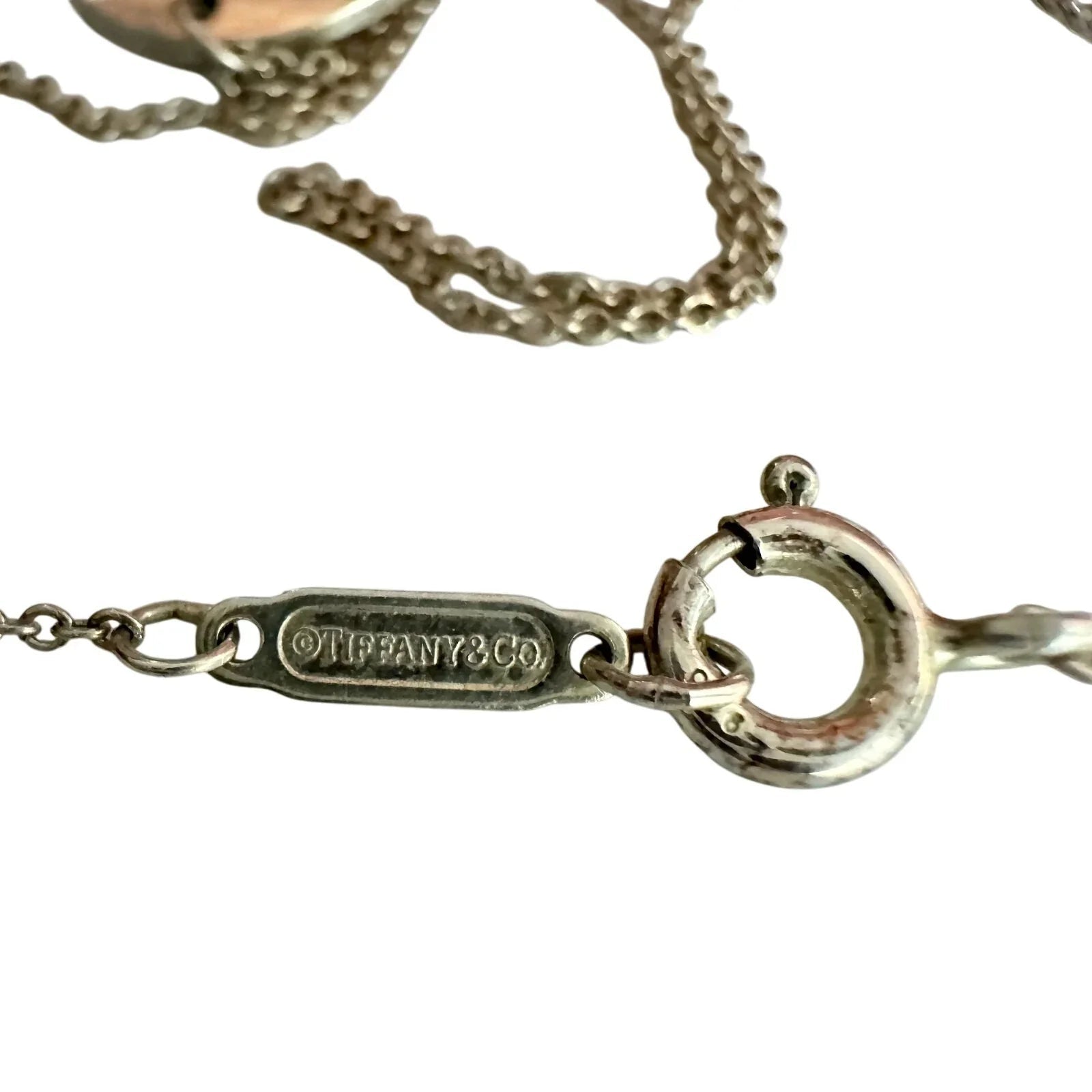 Tiffany & Co. 2 Heart Necklace - Stencil Heart Pendant with Cutout Heart - Tiffany & Co. - Pendant with Necklace - A+ Stuff