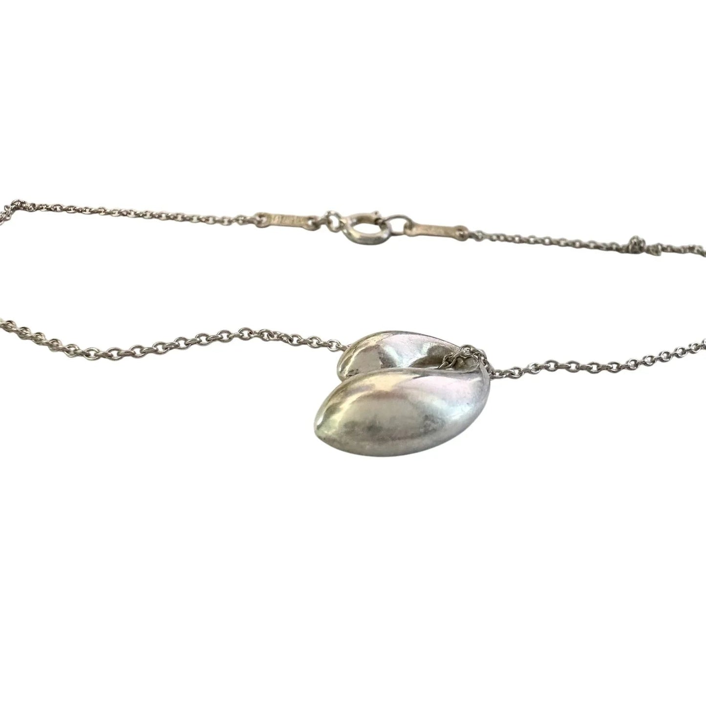 Tiffany & Co Elsa Peretti Double Teardrop Necklace - Tiffany & Co. - Pendant with necklace - A+ Stuff