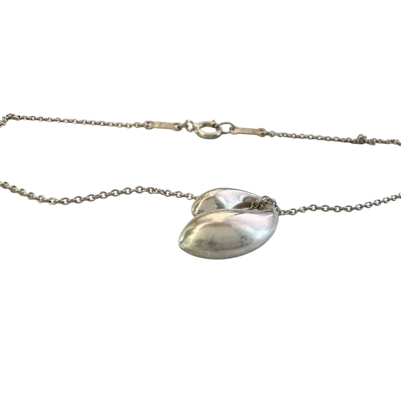 Tiffany & Co Elsa Peretti Double Teardrop Necklace - Tiffany & Co. - Pendant with necklace - A+ Stuff