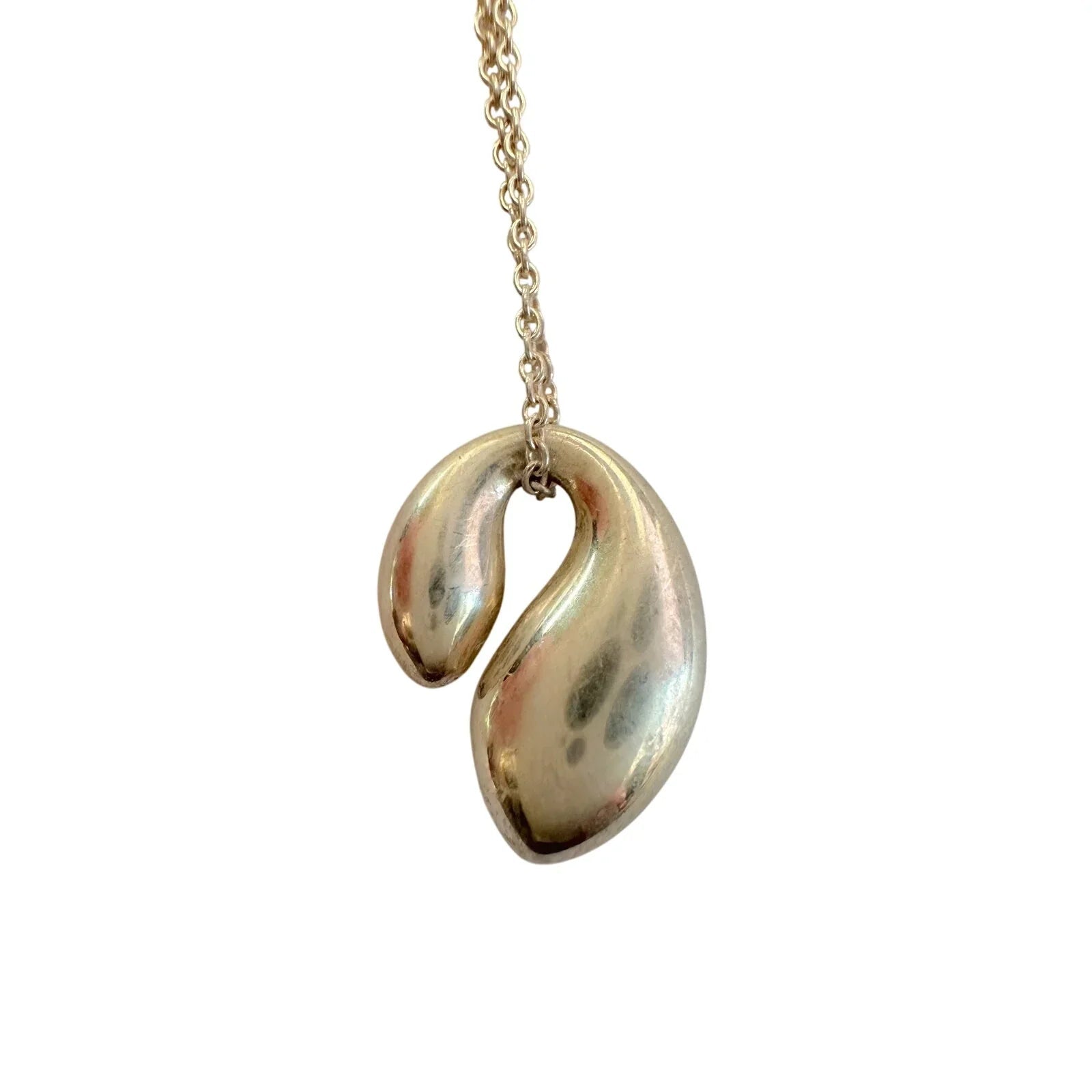 Tiffany & Co Elsa Peretti Double Teardrop Necklace - Tiffany & Co. - Pendant with necklace - A+ Stuff