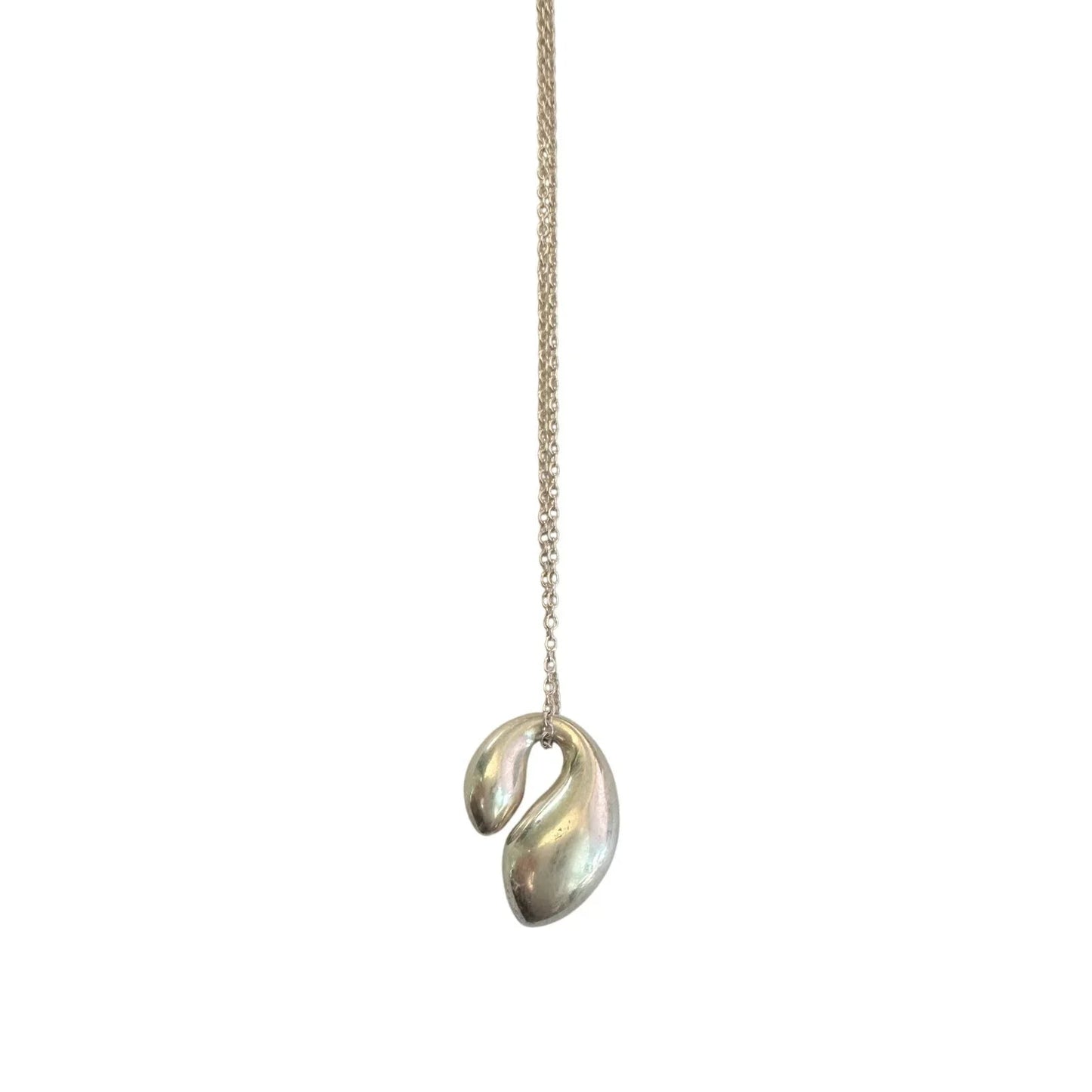 Tiffany & Co Elsa Peretti Double Teardrop Necklace - Tiffany & Co. - Pendant with necklace - A+ Stuff
