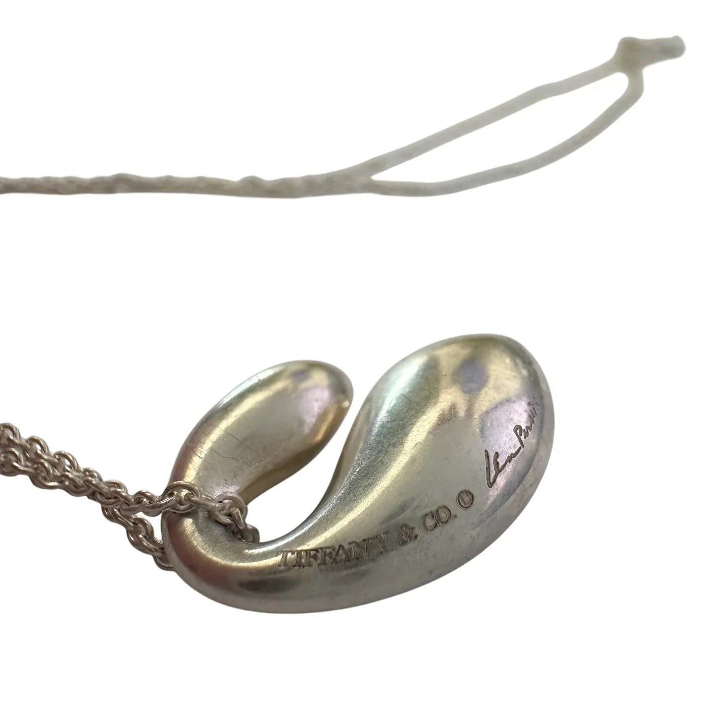 Tiffany & Co Elsa Peretti Double Teardrop Necklace - Tiffany & Co. - Pendant with necklace - A+ Stuff