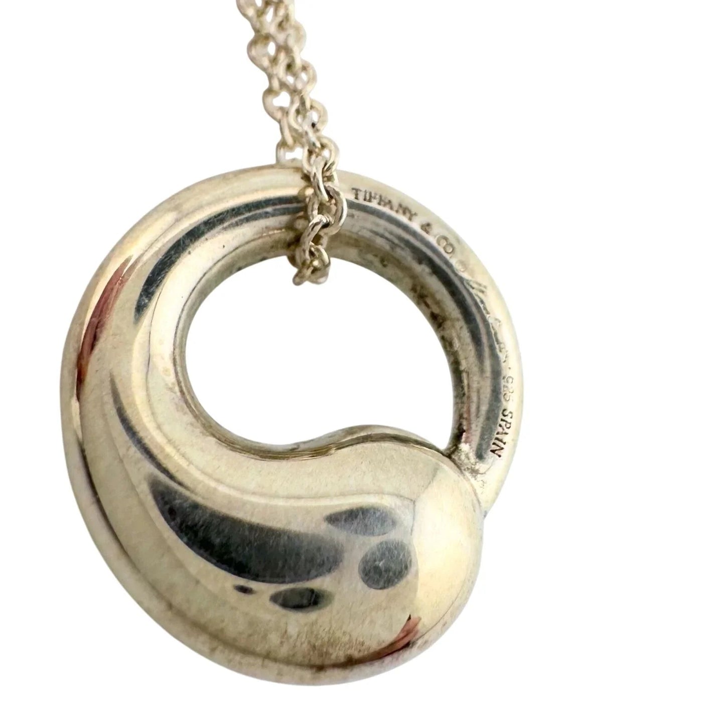 Tiffany & Co Elsa Peretti Eternal Circle Pendant with Necklace in Sterling - Tiffany & Co - Necklace with Pendant - A+ Stuff