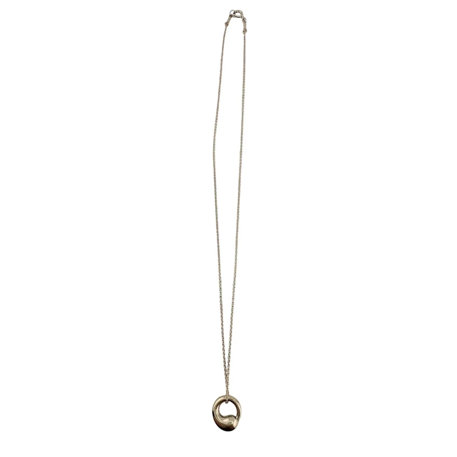 Tiffany & Co Elsa Peretti Eternal Circle Pendant with Necklace in Sterling - Tiffany & Co - Necklace with Pendant - A+ Stuff