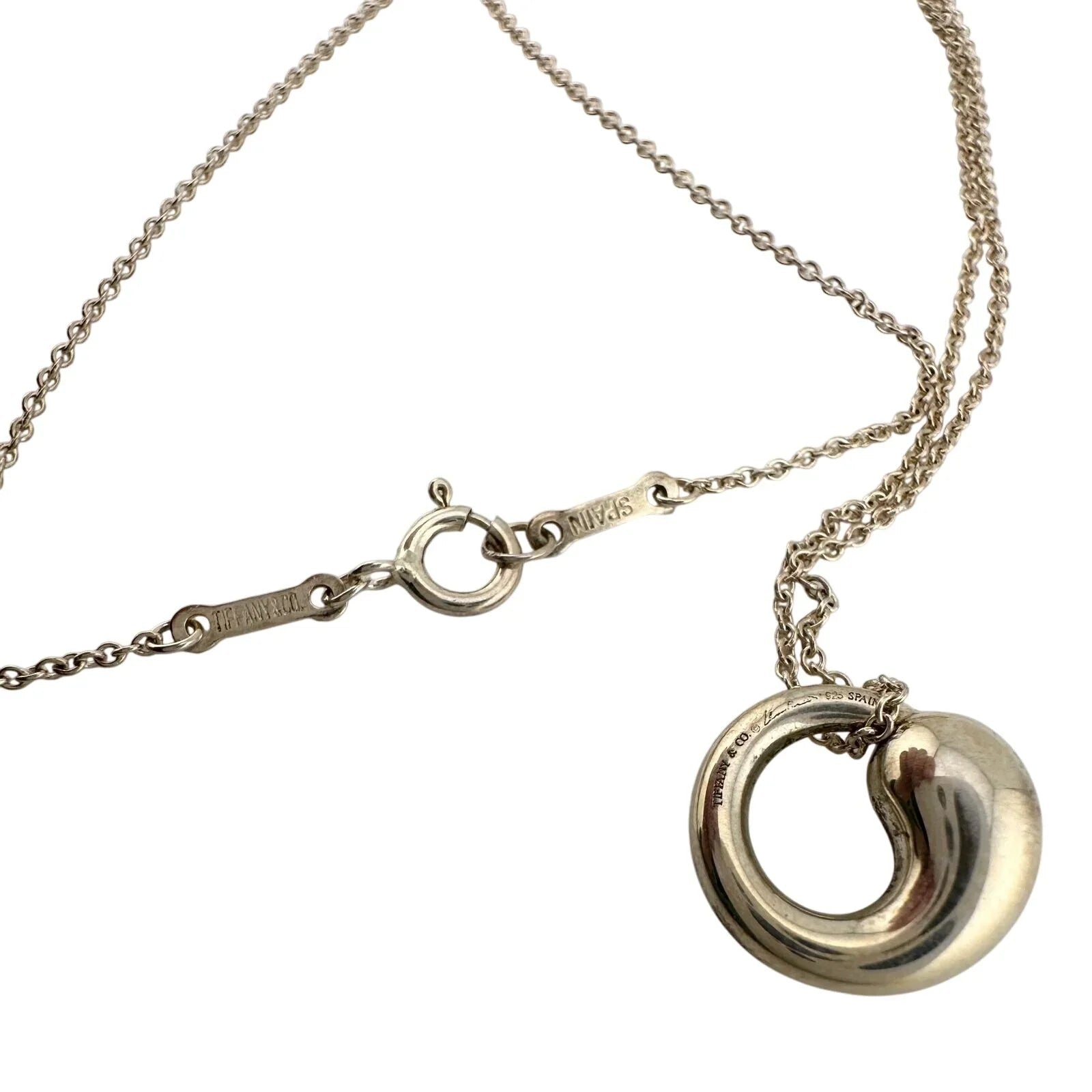 Tiffany & Co Elsa Peretti Eternal Circle Pendant with Necklace in Sterling - Tiffany & Co - Necklace with Pendant - A+ Stuff