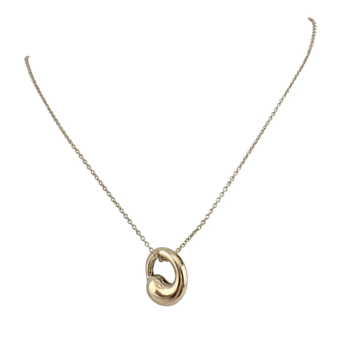 Tiffany & Co Elsa Peretti Eternal Circle Pendant with Necklace in Sterling - Tiffany & Co - Necklace with Pendant - A+ Stuff