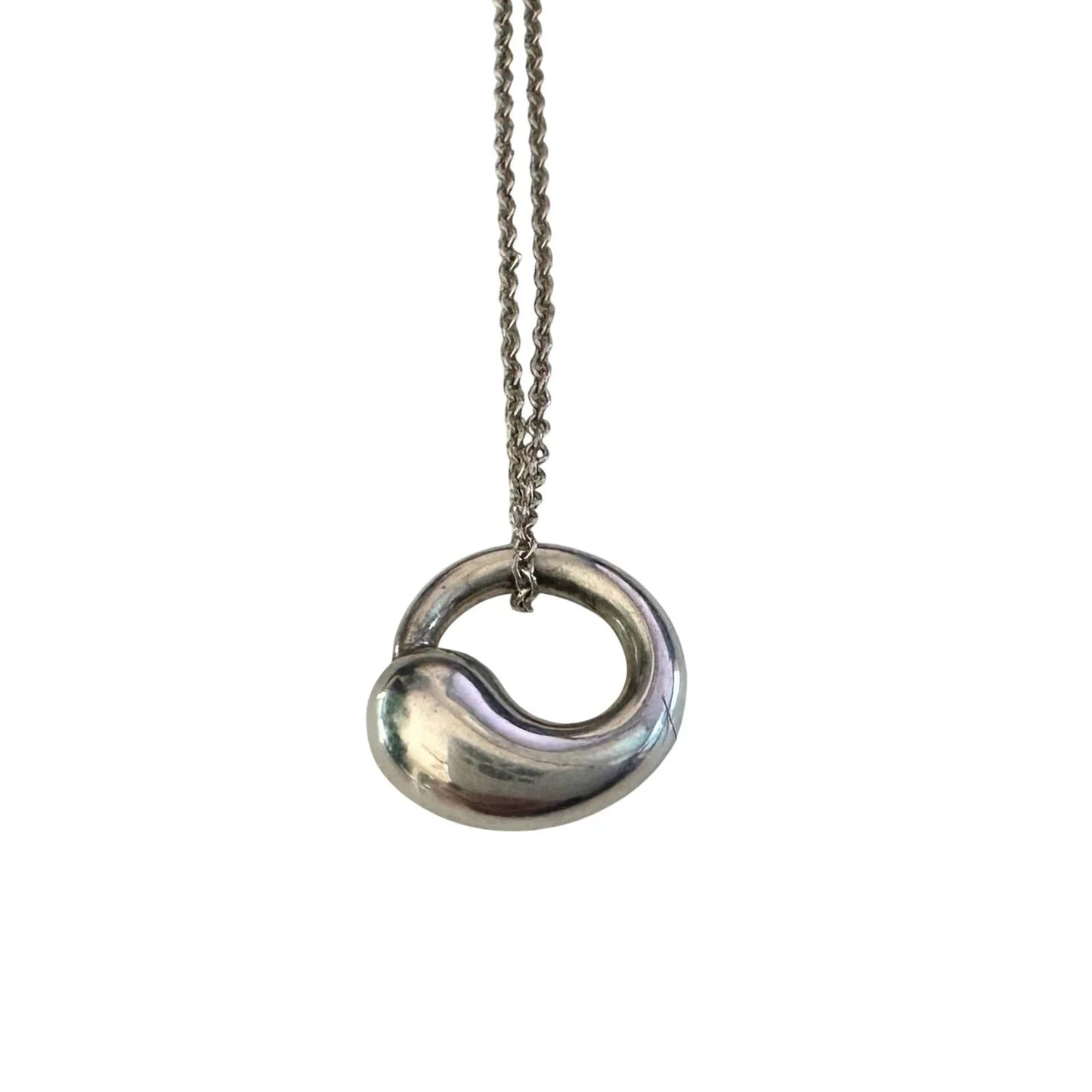 Tiffany & Co Elsa Peretti Eternal Circle Pendant with Necklace in Sterling - Tiffany & Co - Necklace with Pendant - A+ Stuff