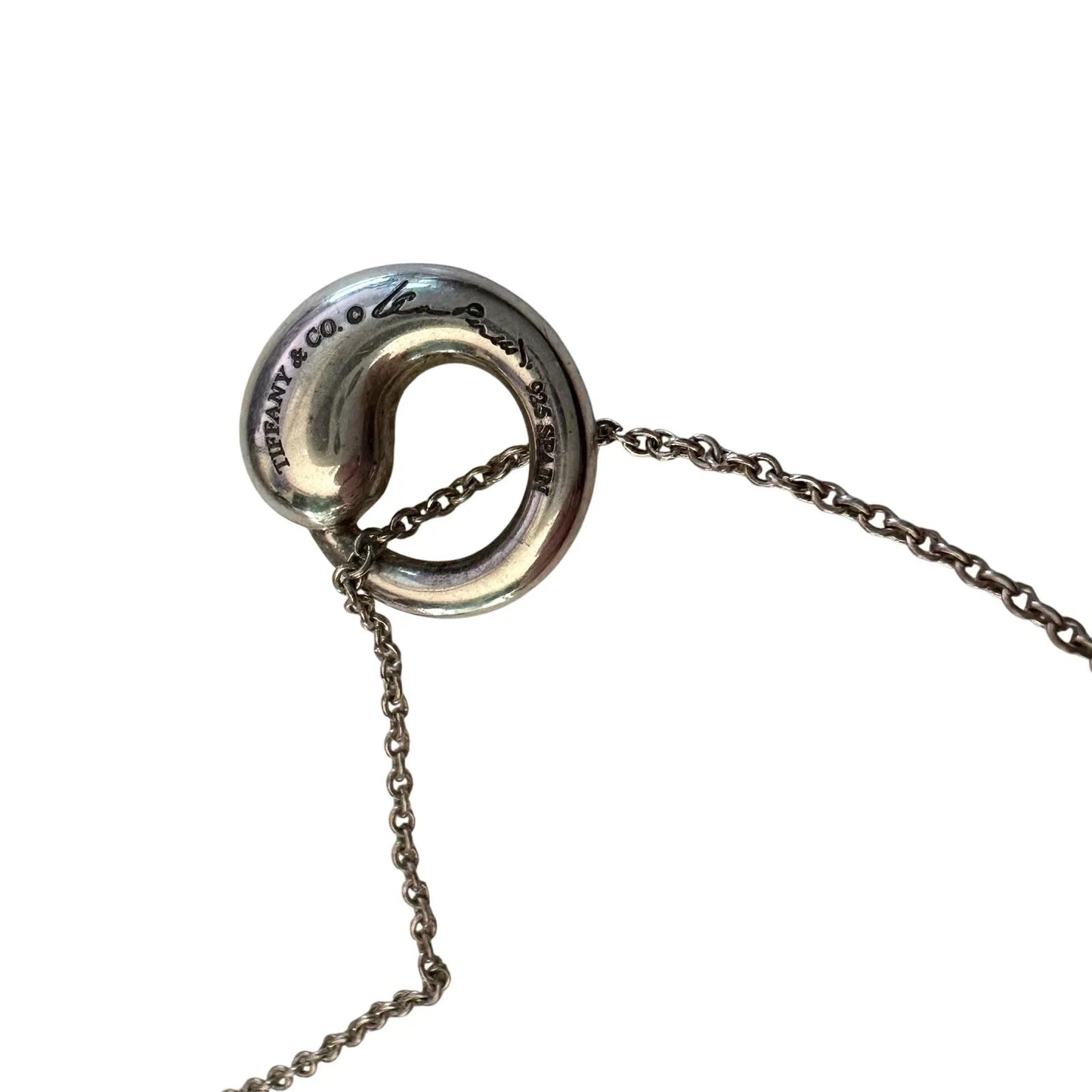 Tiffany & Co Elsa Peretti Eternal Circle Pendant with Necklace in Sterling - Tiffany & Co - Necklace with Pendant - A+ Stuff