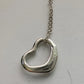 Tiffany & Co Elsa Peretti Open Heart Necklace in Sterling Silver with Dust Bag & Box - Tiffany & Co - A+ Stuff