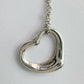 Tiffany & Co Elsa Peretti Open Heart Necklace in Sterling Silver with Dust Bag & Box - Tiffany & Co - A+ Stuff
