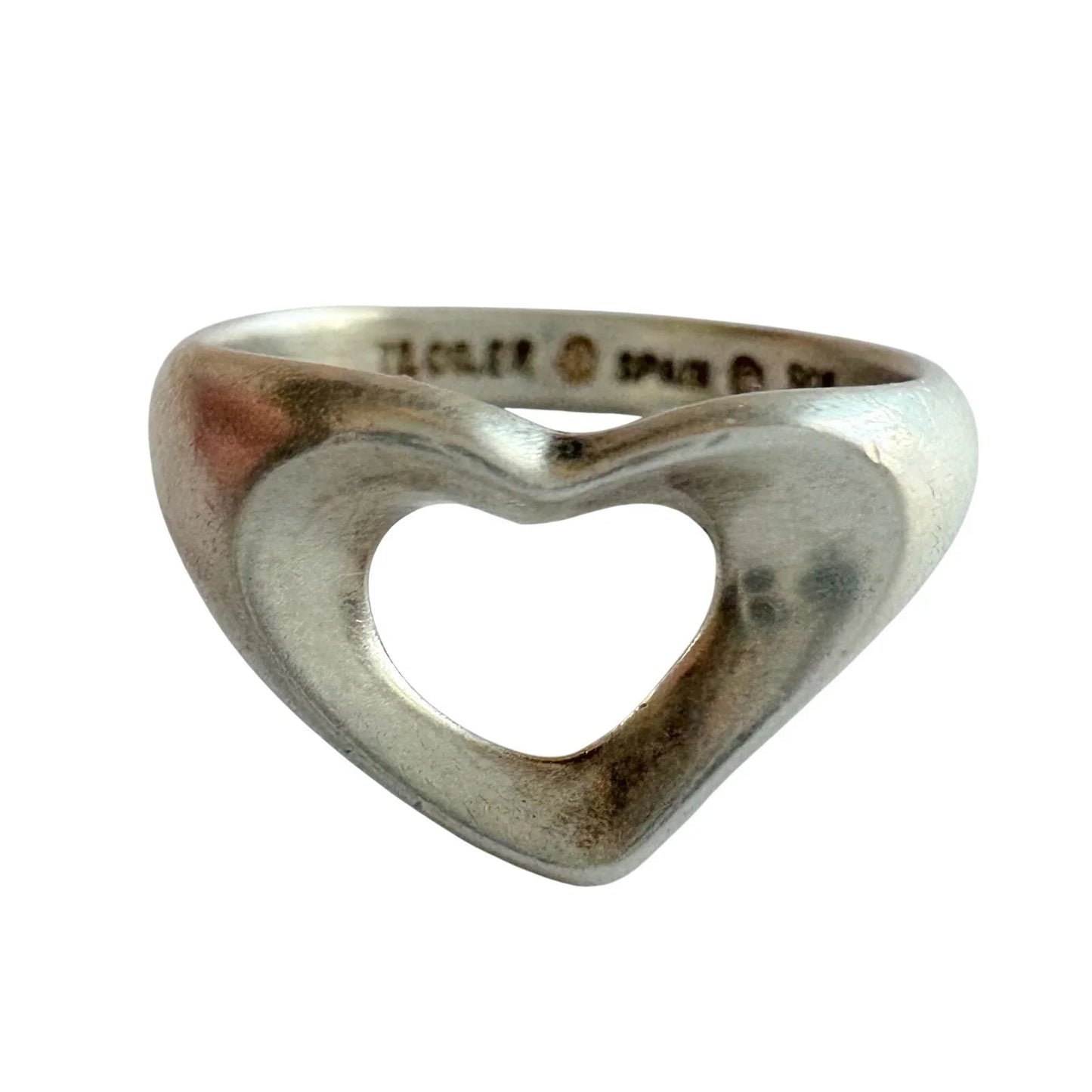 Tiffany & Co. Elsa Peretti Open Heart Ring - Size 5 - Sterling Silver - Tiffany & Co. - Ring - A+ Stuff