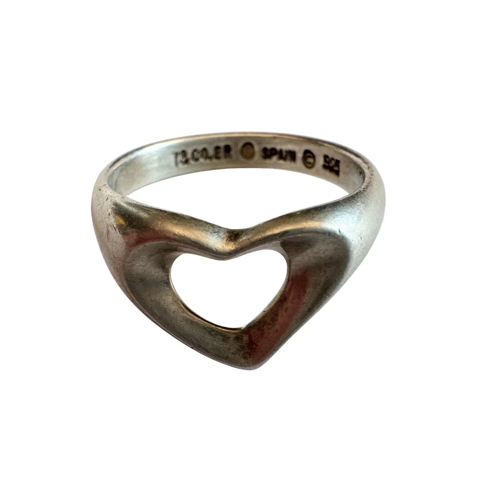 Tiffany & Co. Elsa Peretti Open Heart Ring - Size 5 - Sterling Silver - Tiffany & Co. - Ring - A+ Stuff