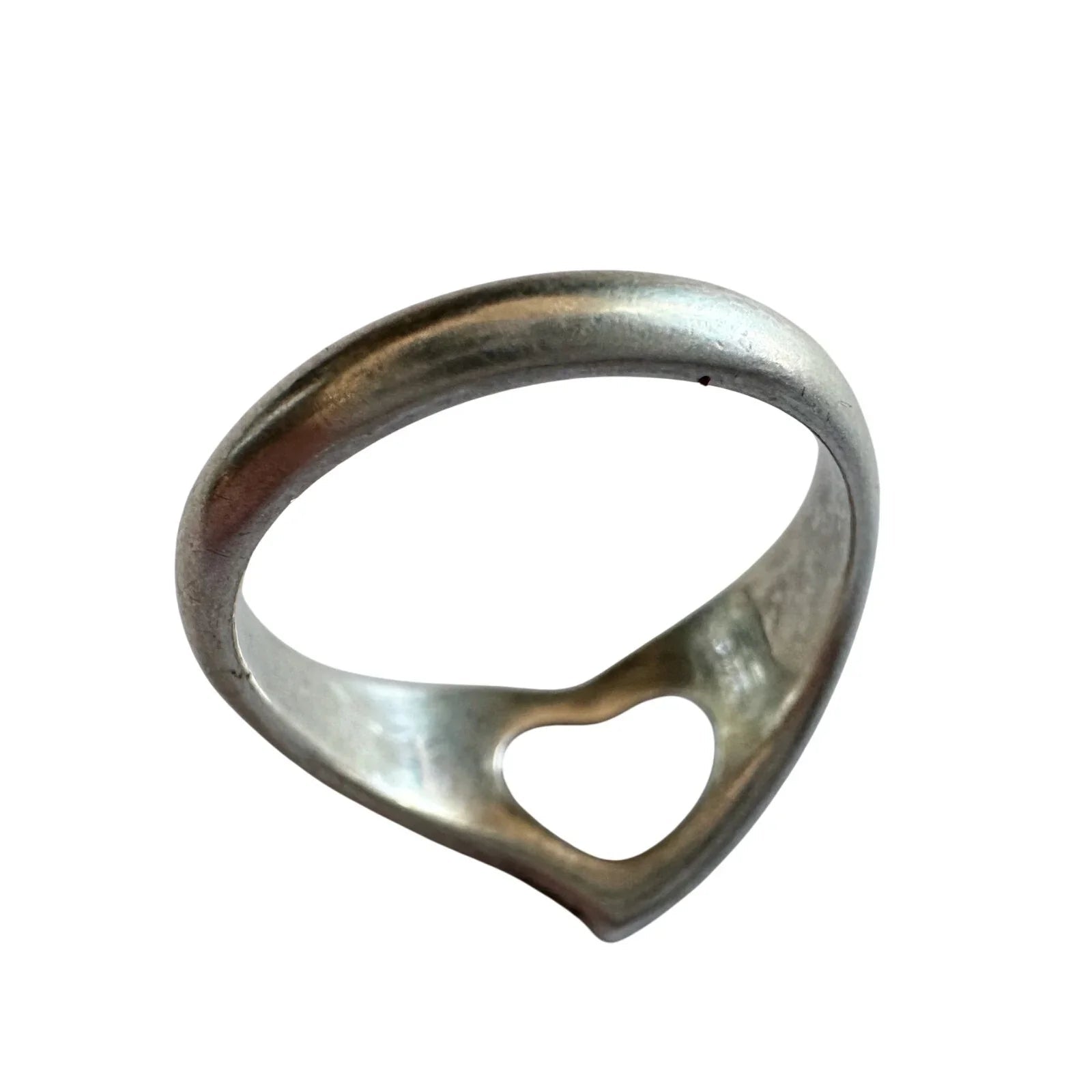 Tiffany & Co. Elsa Peretti Open Heart Ring - Size 5 - Sterling Silver - Tiffany & Co. - Ring - A+ Stuff