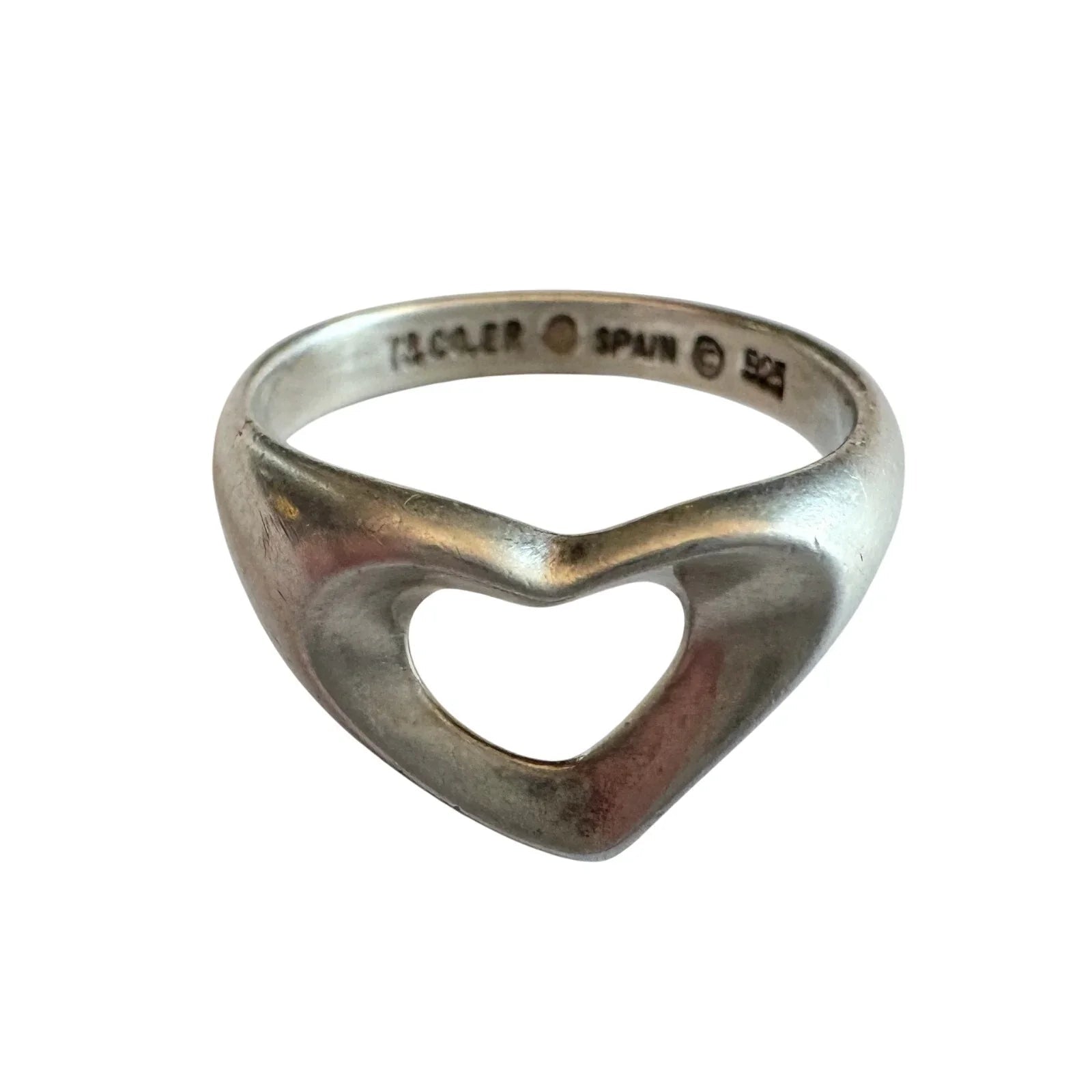 Tiffany & Co. Elsa Peretti Open Heart Ring - Size 5 - Sterling Silver - Tiffany & Co. - Ring - A+ Stuff