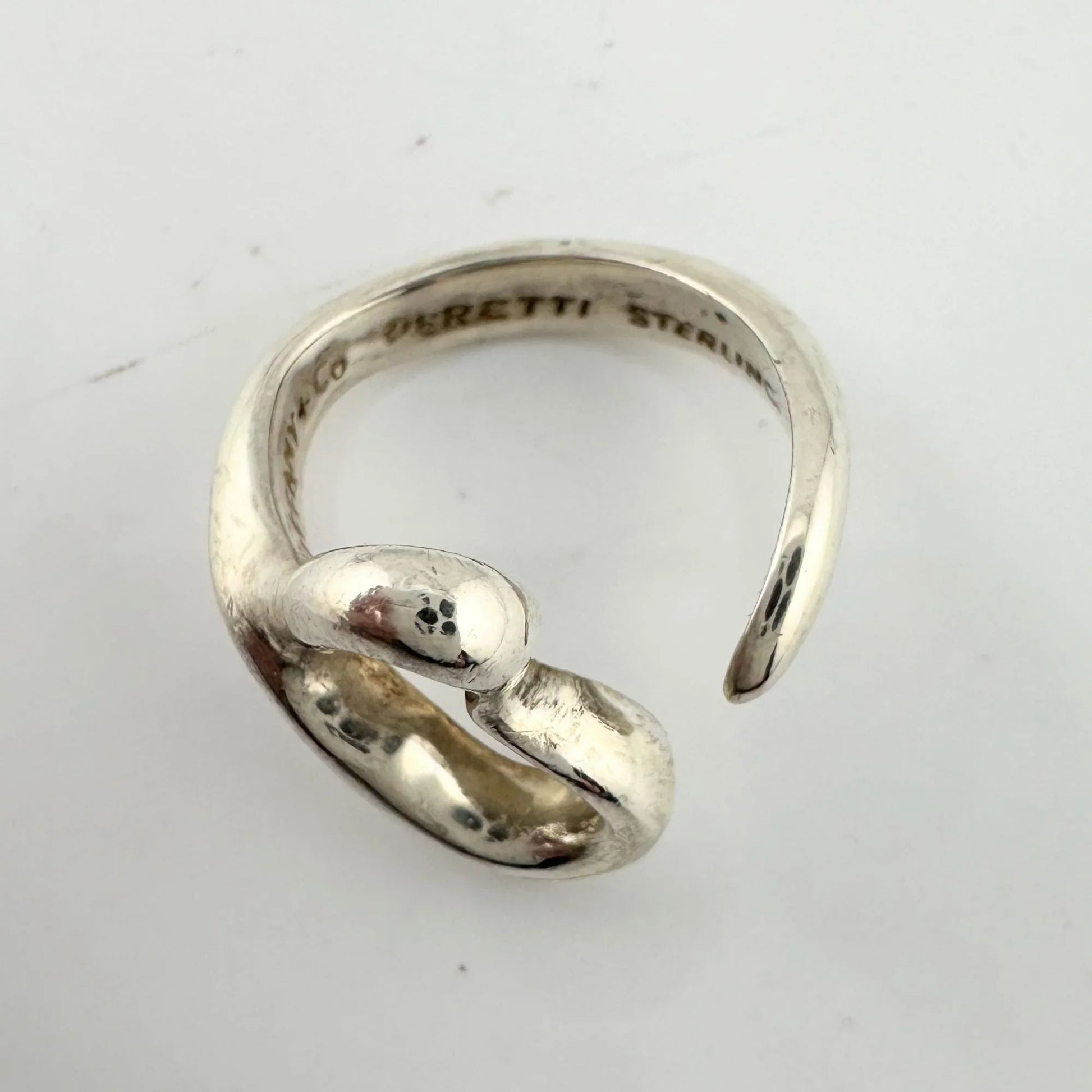 Tiffany & Co Elsa Peretti Open Heart Ring - Sterling Silver - Size 5.5 - Tiffany & Co - Ring - A+ Stuff