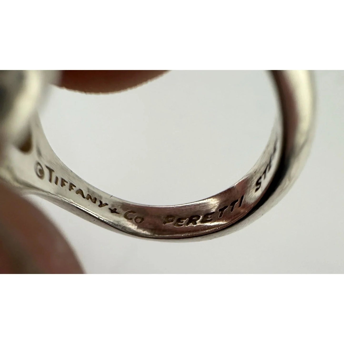 Tiffany & Co Elsa Peretti Open Heart Ring - Sterling Silver - Size 5.5 - Tiffany & Co - Ring - A+ Stuff