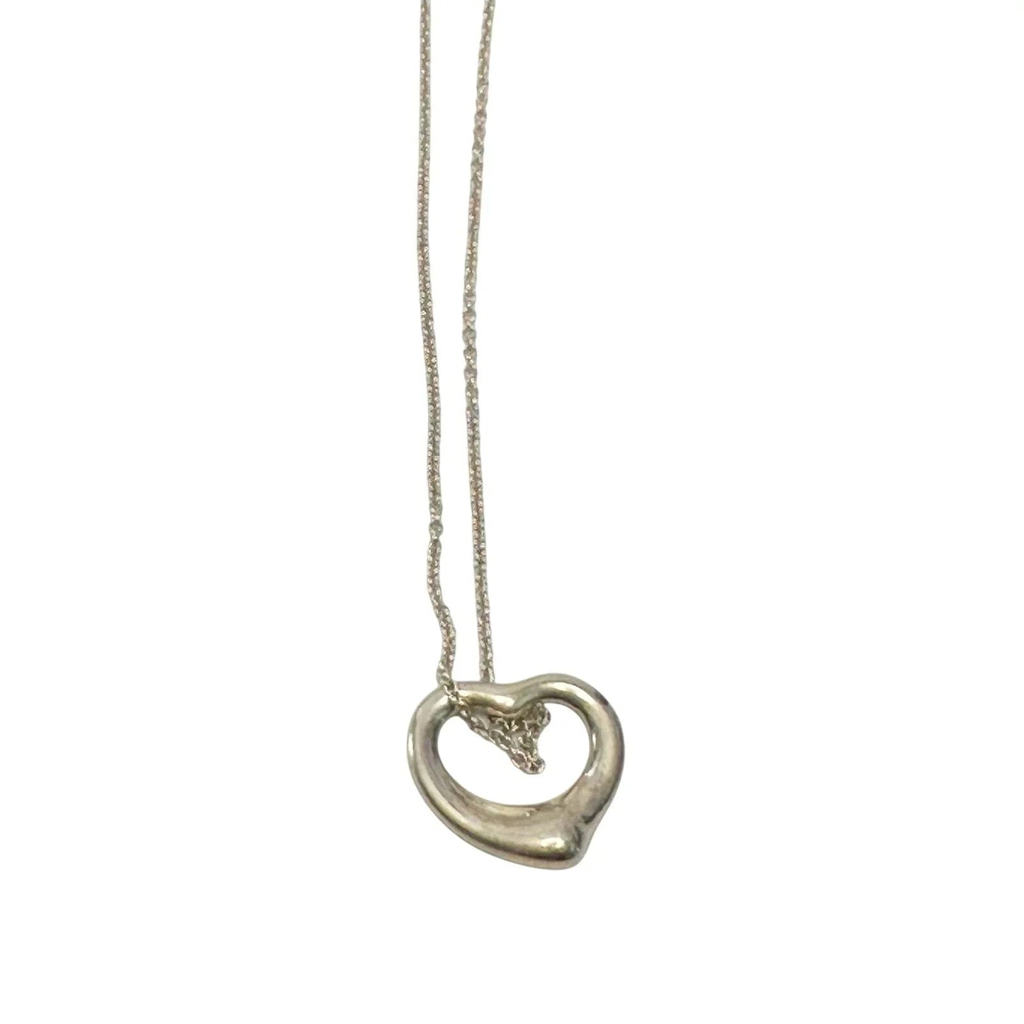 Tiffany & Co. Elsa Peretti Small Open Heart Necklace - Tiffany & Co. - Necklace with Pendant - A+ Stuff