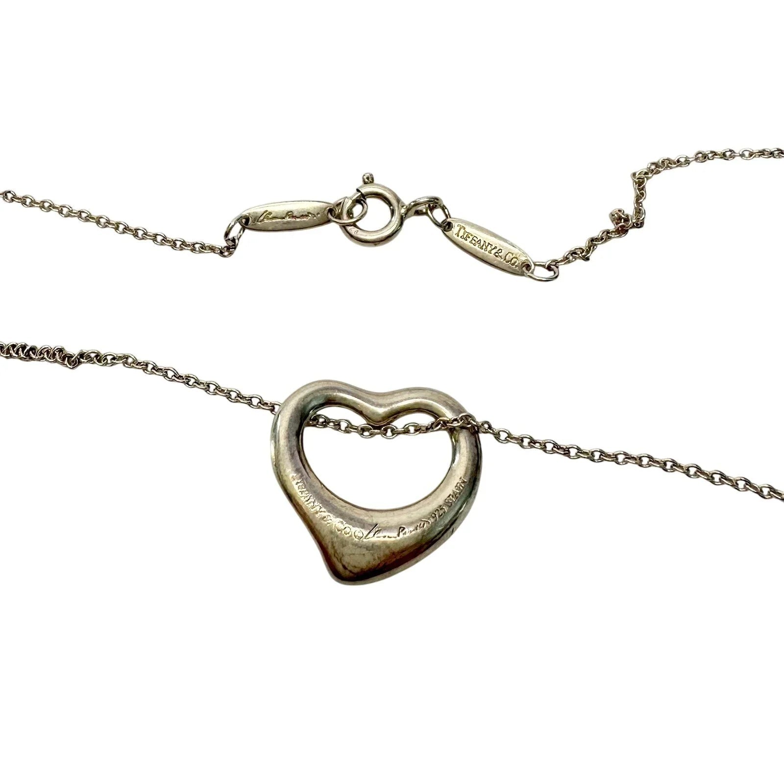 Tiffany & Co. Elsa Peretti Small Open Heart Necklace - Tiffany & Co. - Necklace with Pendant - A+ Stuff