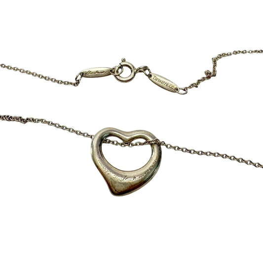 Tiffany & Co. Elsa Peretti Small Open Heart Necklace - Tiffany & Co. - Necklace with Pendant - A+ Stuff