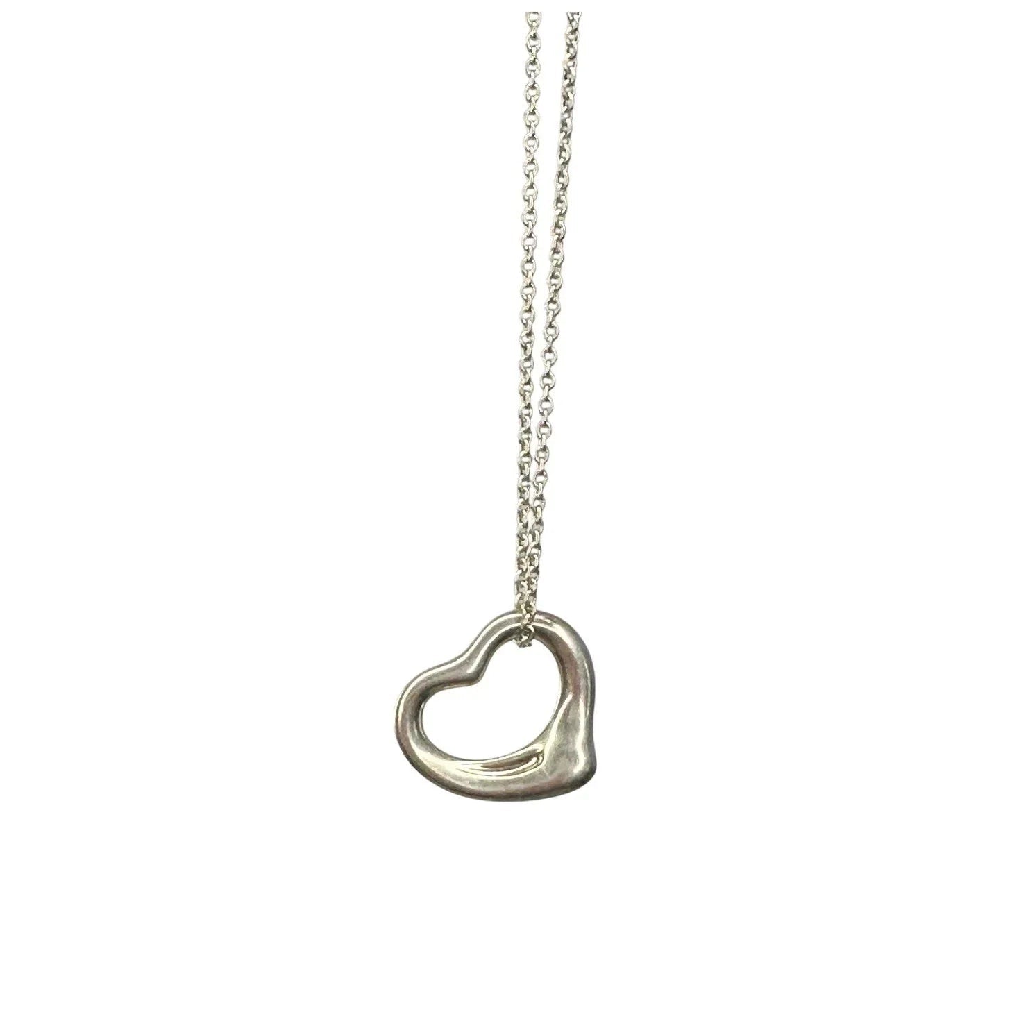 Tiffany & Co. Elsa Peretti Small Open Heart Necklace - Tiffany & Co. - Necklace with Pendant - A+ Stuff