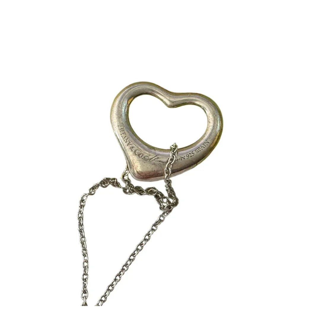 Tiffany & Co. Elsa Peretti Small Open Heart Necklace - Tiffany & Co. - Necklace with Pendant - A+ Stuff