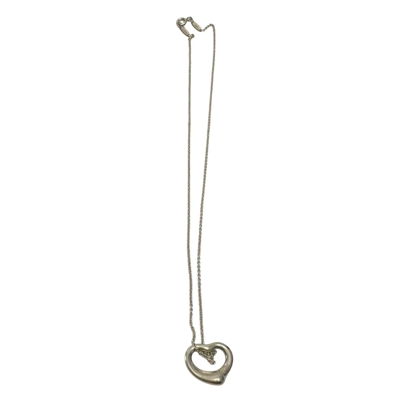 Tiffany & Co. Elsa Peretti Small Open Heart Necklace - Tiffany & Co. - Necklace with Pendant - A+ Stuff