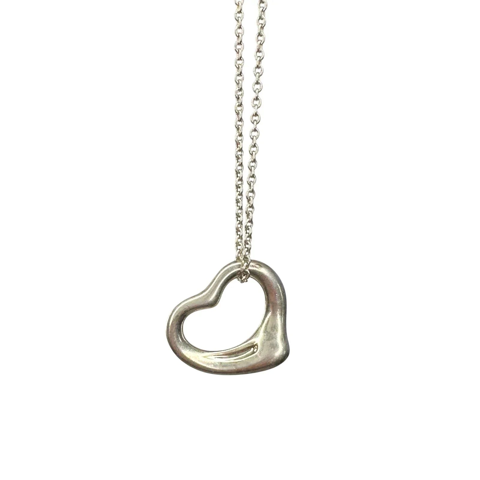 Tiffany & Co. Elsa Peretti Small Open Heart Necklace - Tiffany & Co. - Necklace with Pendant - A+ Stuff