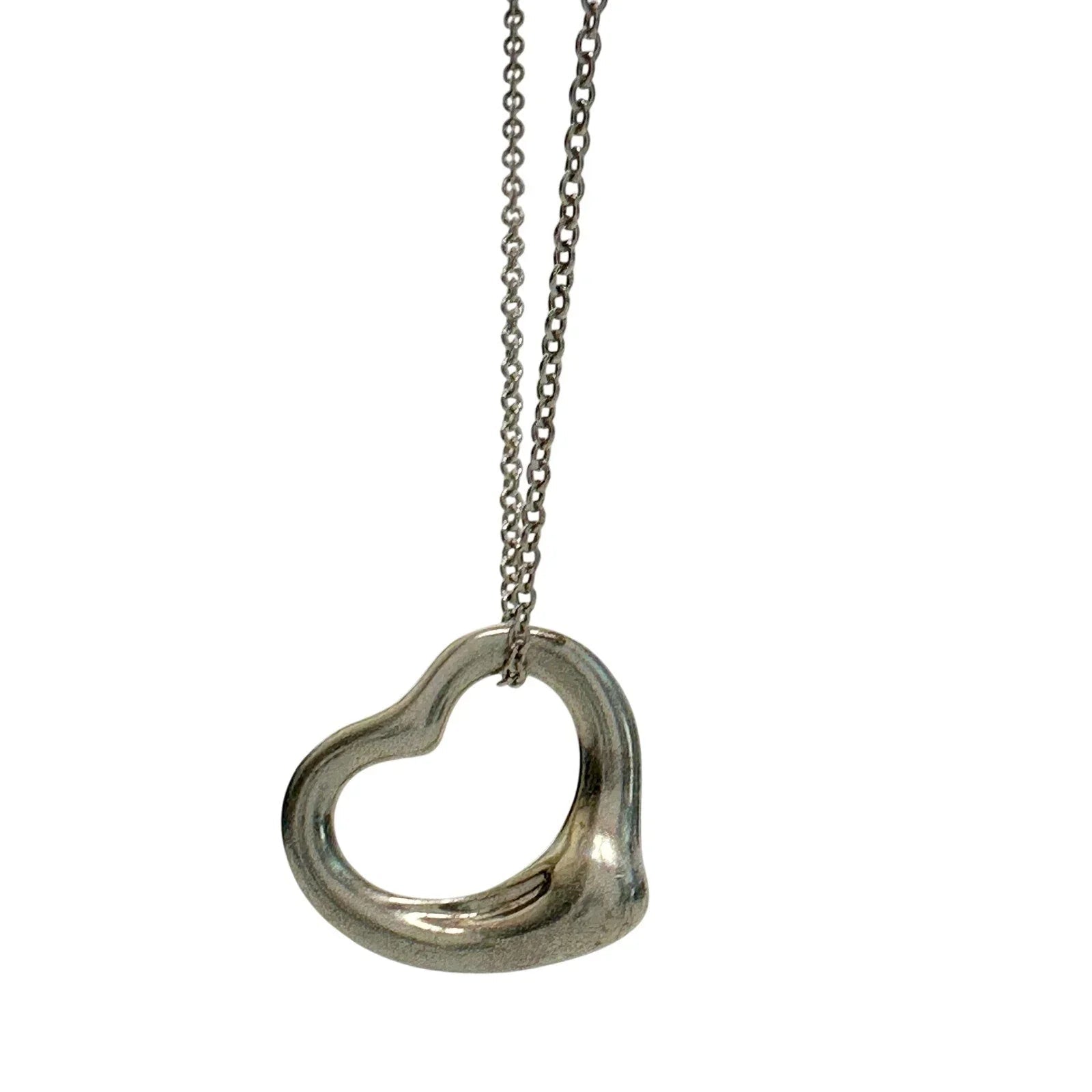 Tiffany & Co. Elsa Peretti Small Open Heart Necklace - Tiffany & Co. - Necklace with Pendant - A+ Stuff