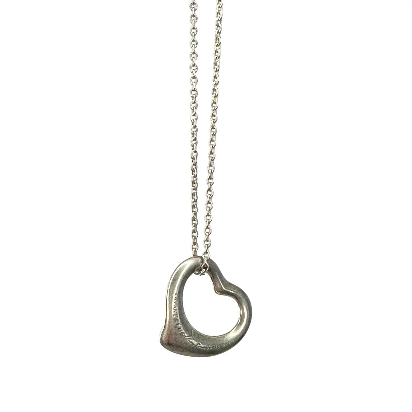 Tiffany & Co. Elsa Peretti Small Open Heart Necklace - Tiffany & Co. - Necklace with Pendant - A+ Stuff
